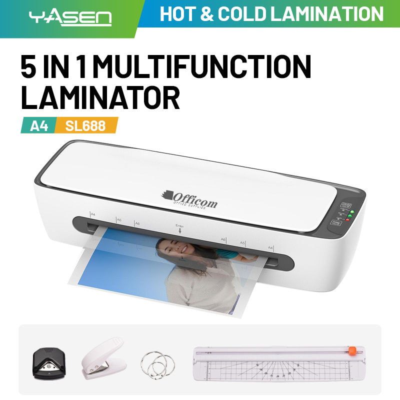 Officom SL688 Multi-Functional laminating Machine A4 Cutter/Laminator ...
