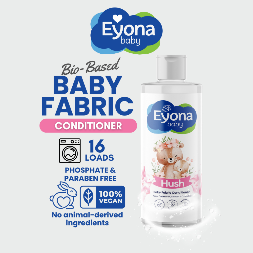 Eyona Hush Baby Fabric Conditioner - Hypoallergenic Softener, Gentle ...