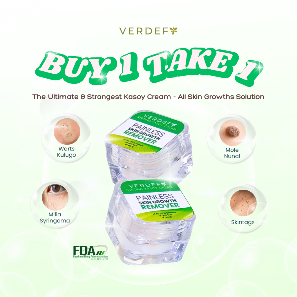 [BUY 1 TAKE 1] VERDEFY Strong Kasoy Cream Safe & Effective Remover of ...