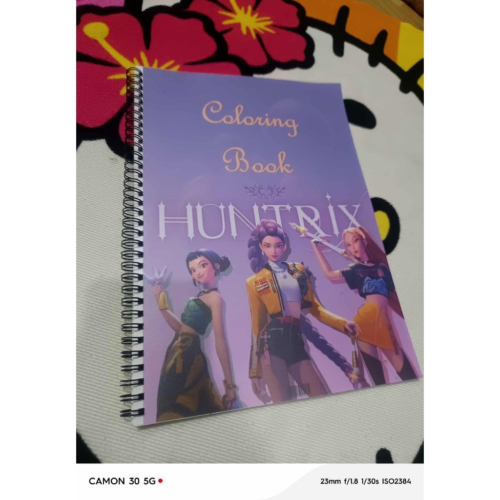 Huntrix Coloring book 66 pages 8 inches by 11.69 inches | Shopee ...