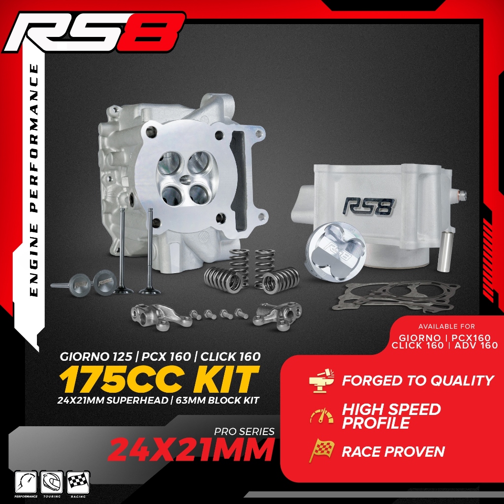 RS8 RS8 SUPER TOURING SET 175CC PCX160 / ADV160 / CLICK160 / GIORNO125 ...
