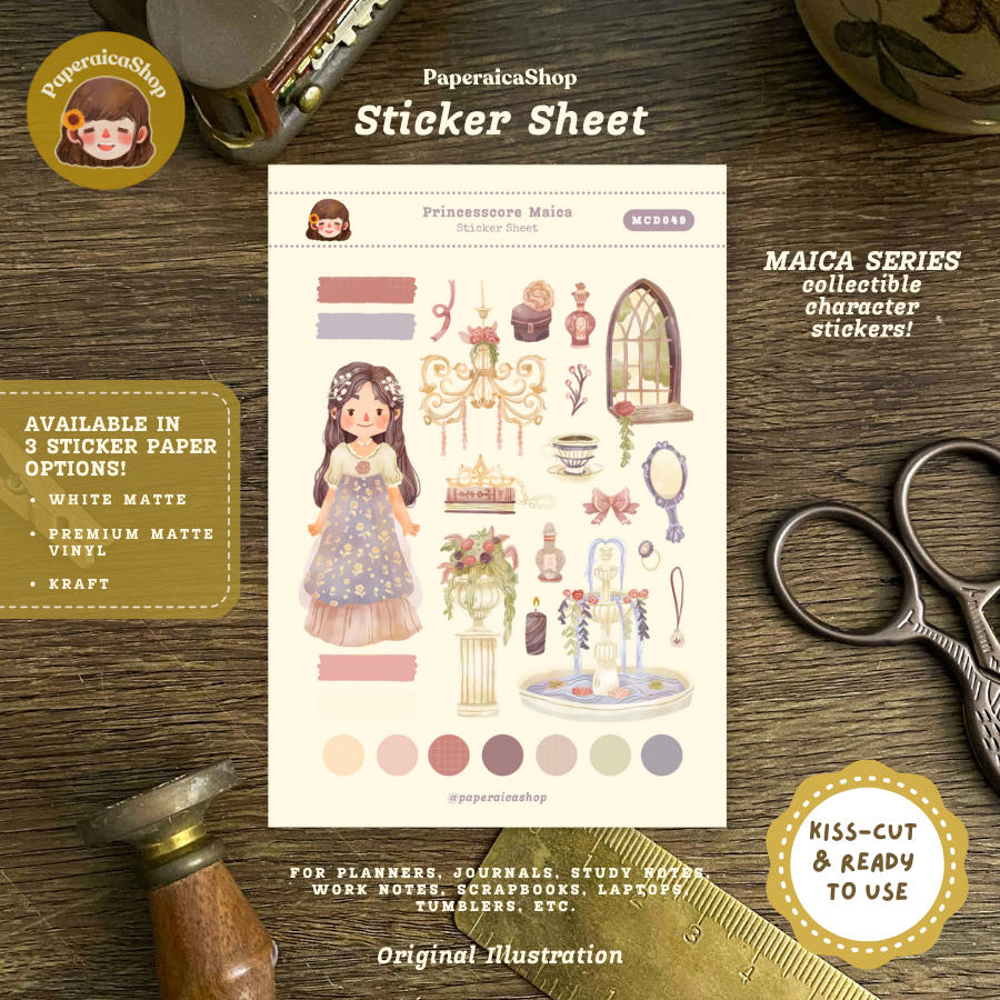 Cute Princesscore Stickers, Cute Stationery, Journaling, Elegant Gifts ...