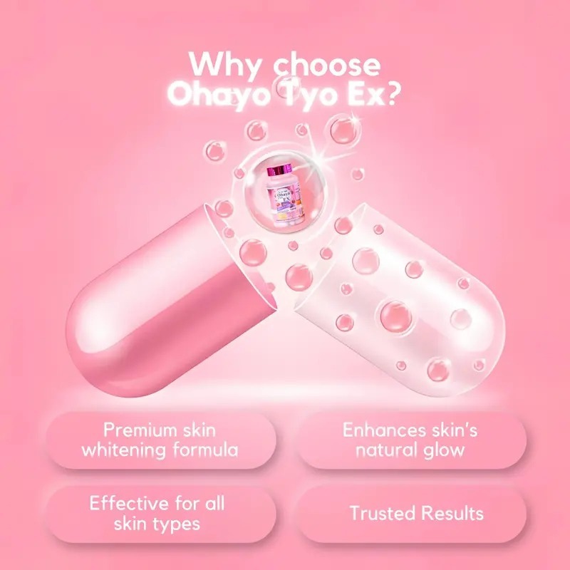 OHAYO TYO Tokyo EX Lumine White 100% MADE IN JAPAN 60 Capsules Glutathione Collagen Vitamin C FDA!!!