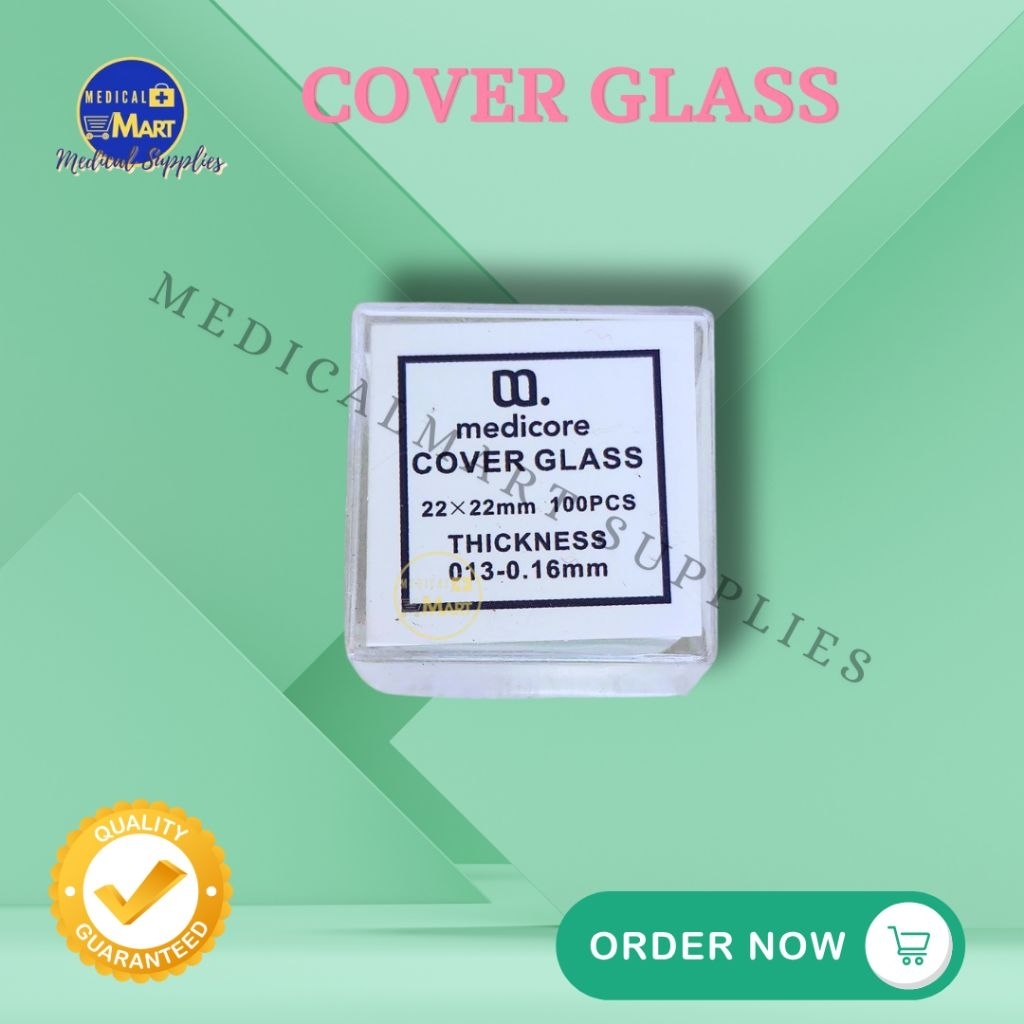 Microscope Glass Cover Slip 100's,Medicore | Shopee Philippines