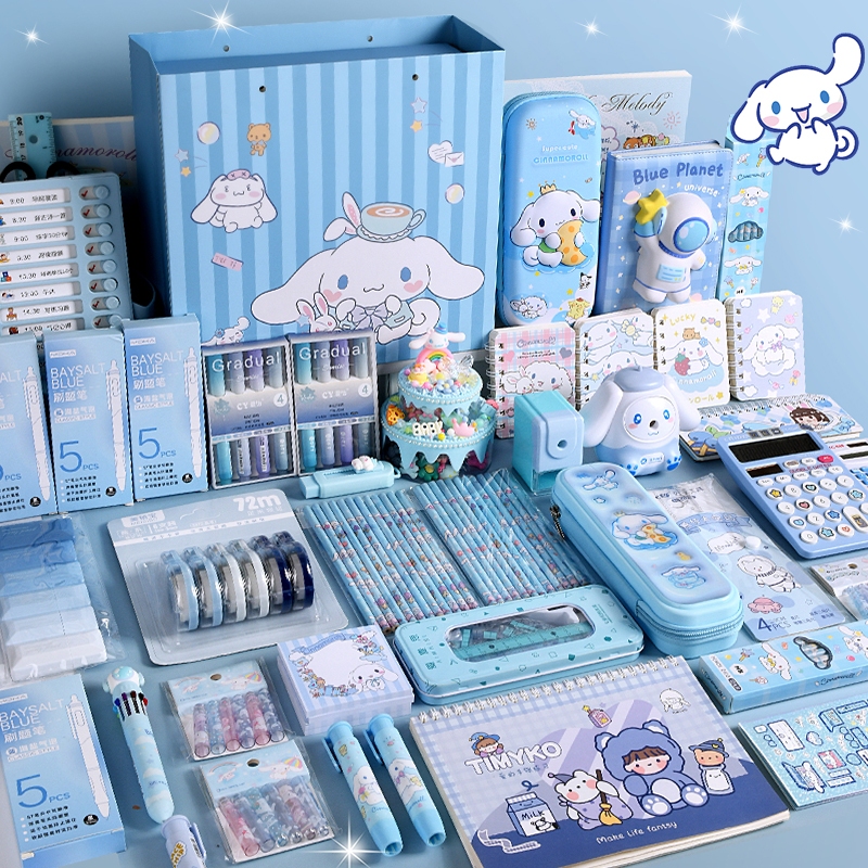 Blue Puppy Stationery Gift Set / Fresh Blue Stationery Box - Includes ...