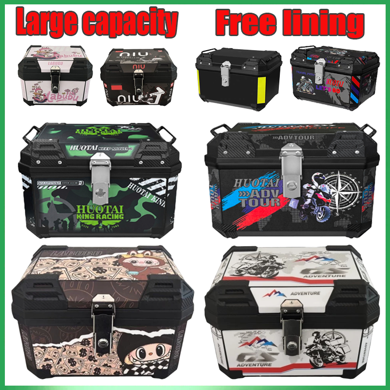 ONE ONE MALL Motorcycle Top Box Motorcycle Box 36/45L Box Motorcycle ...