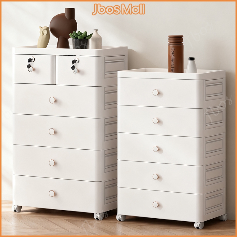 Jbos 50cm Drawer Cabinet Locker With Wheels Heavy Duty Plastic Corner ...
