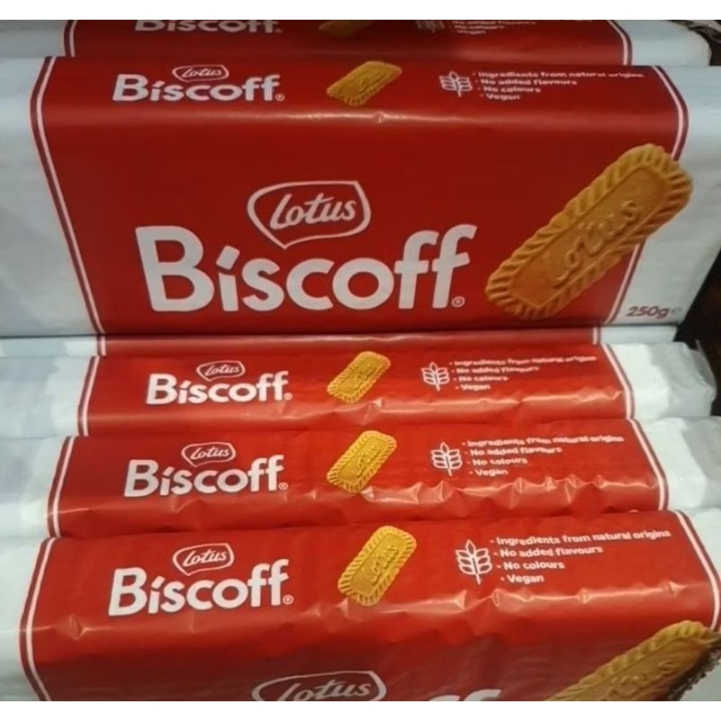 RESTOCK‼️ NEW AUTHENTIC LOTUS BISCOFF BISCUIT ORIGINAL 250 GRAMS ...