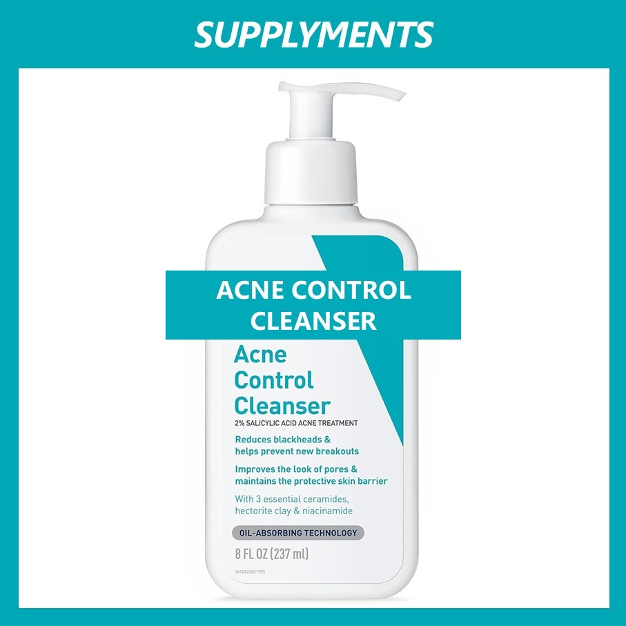 Acne Control Cleanser with Salicylic Acid from CeraVe | Face Wash for ...
