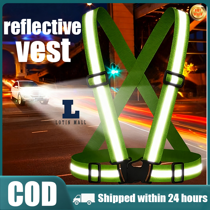 Reflective Vest for Security, Motorcycle, Engineer & Rider Safety–High ...