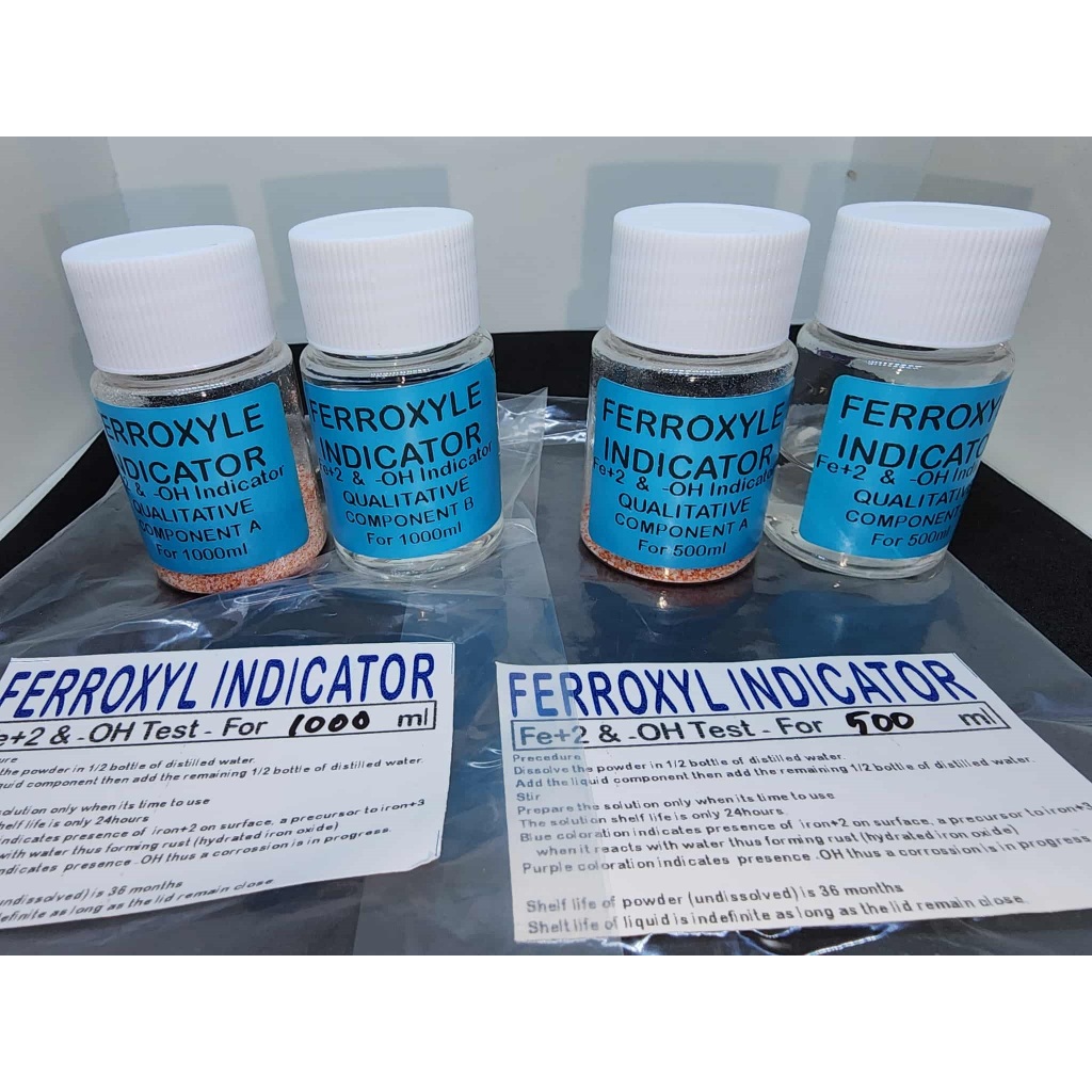 Ferroxyl Solution indicator 500ml 1000ml Rust Indicator Distilled water ...