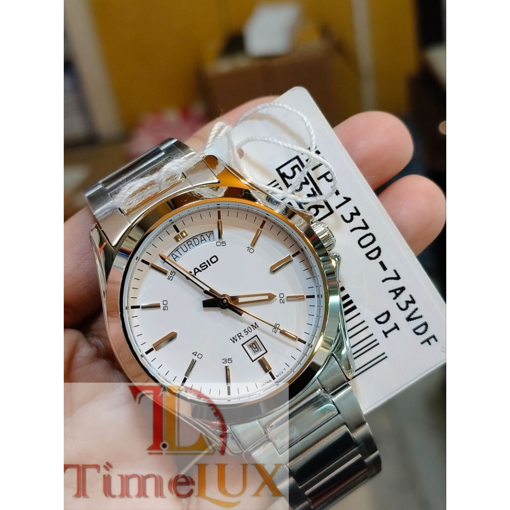 CASIO MENS SILVER MTP 1370D 7A3 | Shopee Philippines