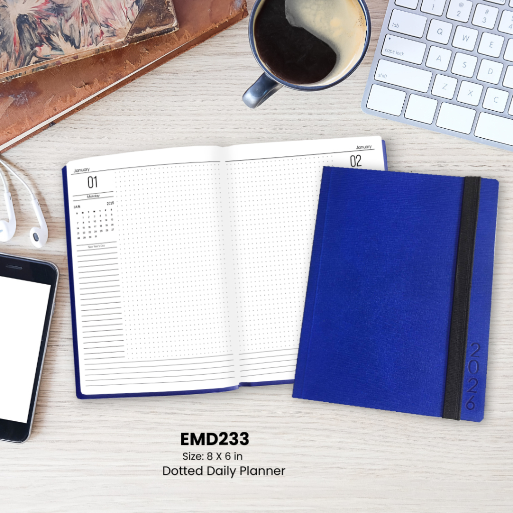 Stradmore 2026 Daily Planner Dotted Layout 8.5