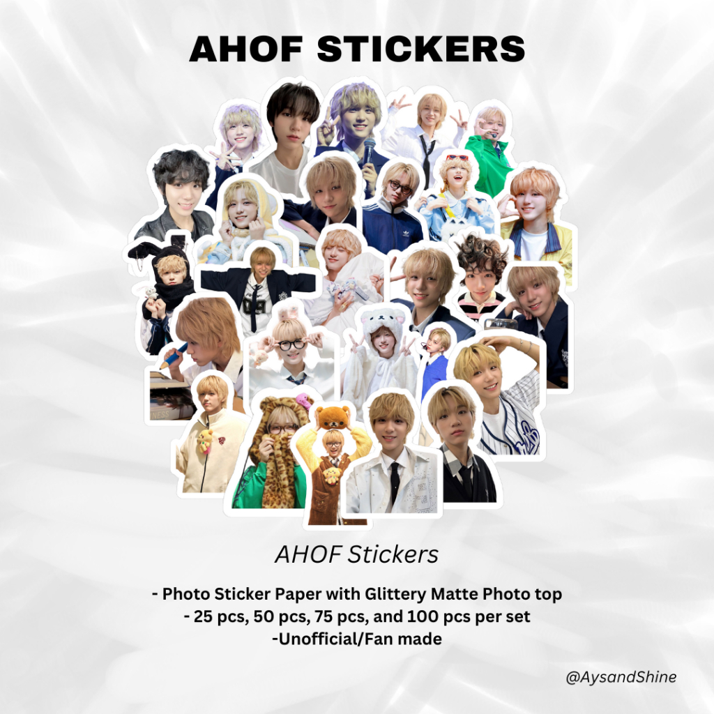 AHOF Stickers (JL, Steven, Shuaibo, Juwon, Jeongwoo, Chih En