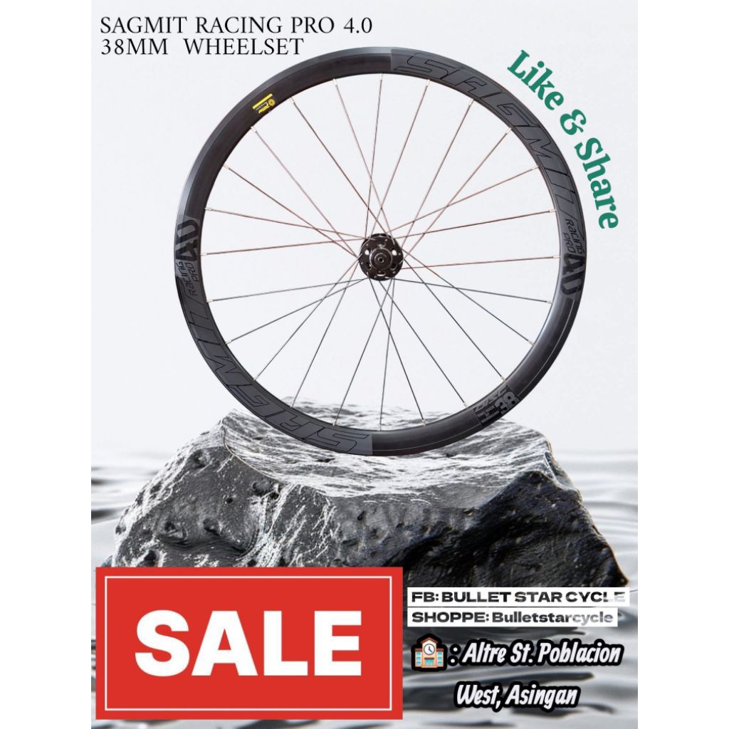 700C WHEELSET SAGMIT RACING PRO 4.0 DISC BRAKE CENTER LOCK TUBELESS ...