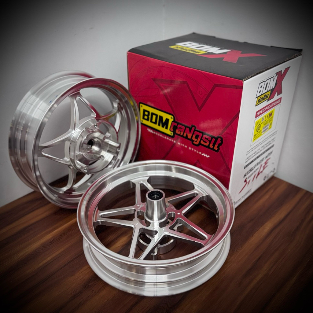 BOM RANGSIT LYNX CNC STAR MAGS for NMAX OLD front: 3.00x13 rear: 3 ...