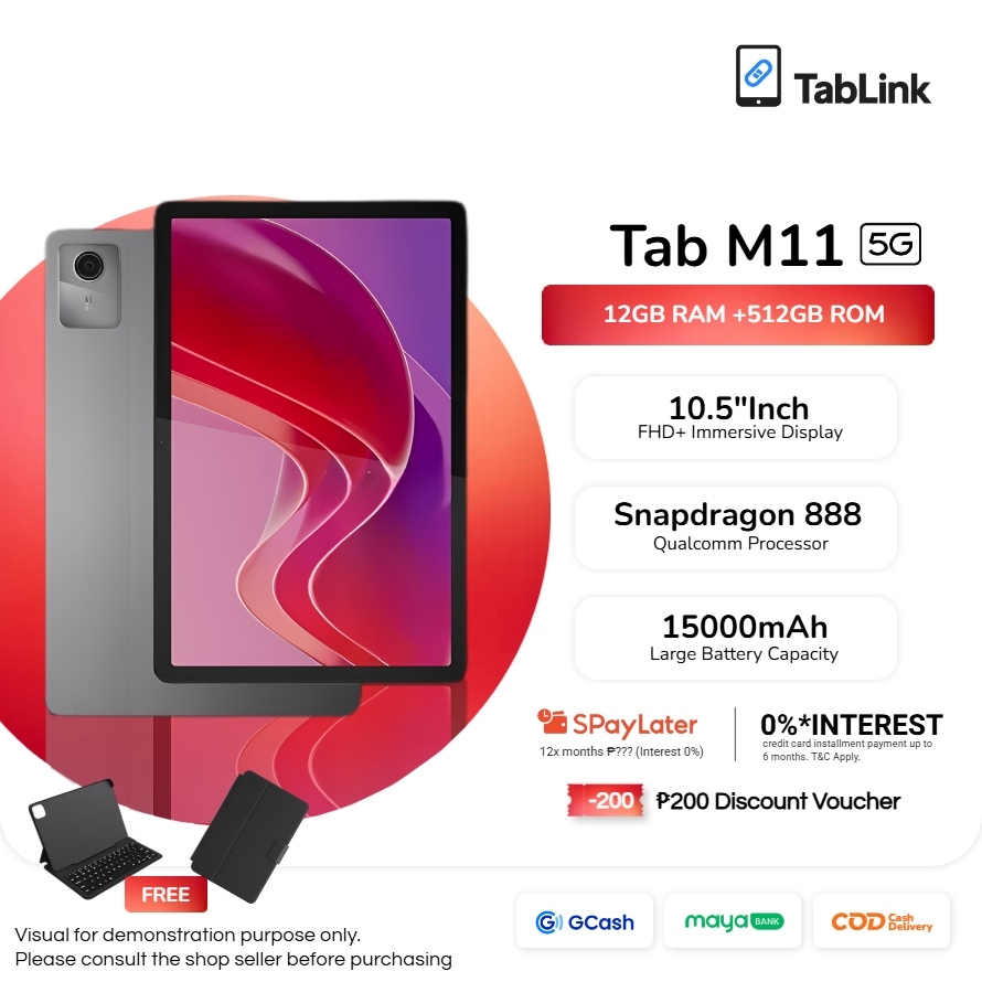 PROMOTION!! 】M11 Tablet 4G/5G LTE 12GB RAM+512GB ROM 10.5 Inch Tablet ...