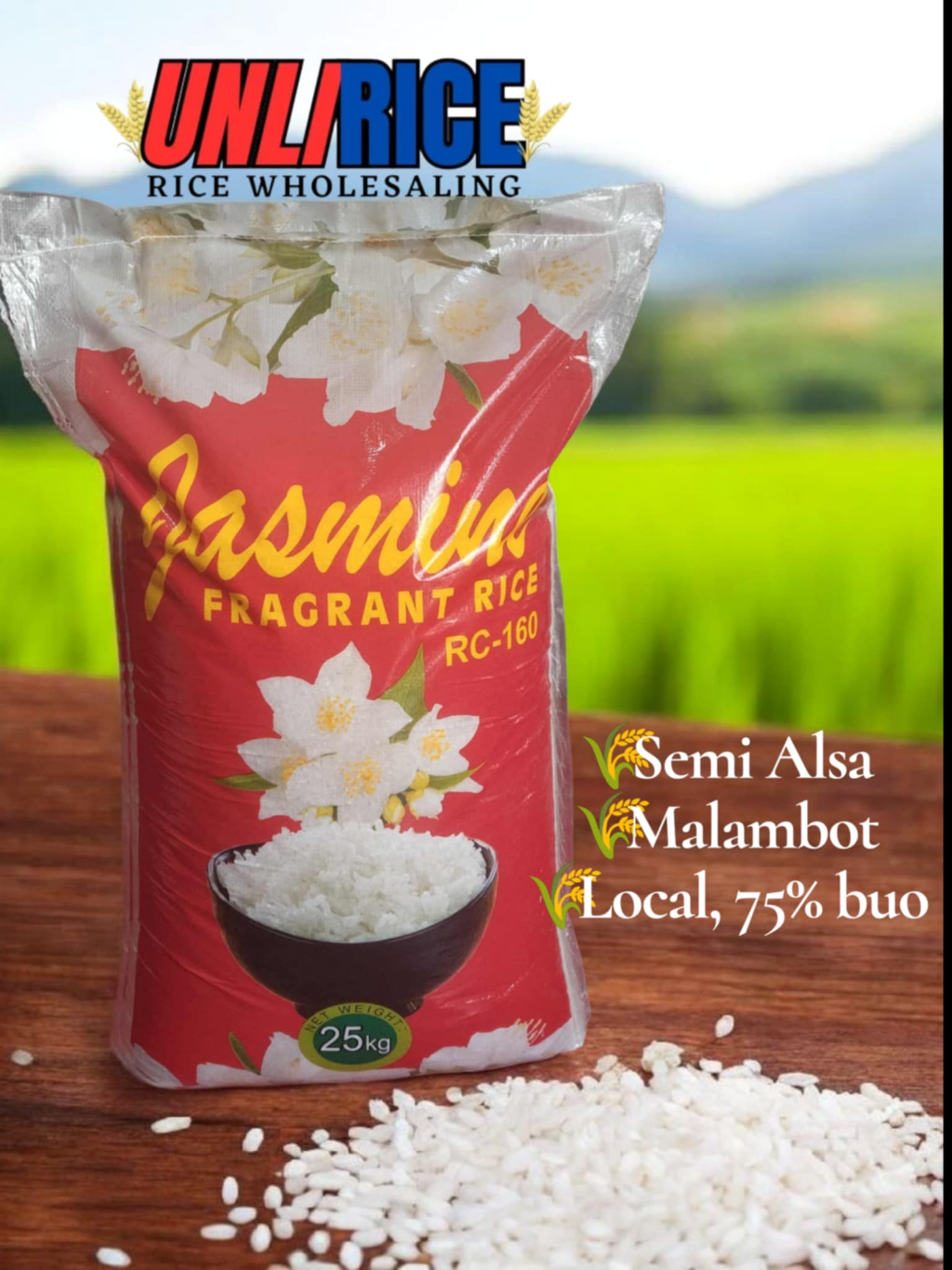 25kg 1 sack Jasmine Rice Local, Well Milled | Shopee Philippines