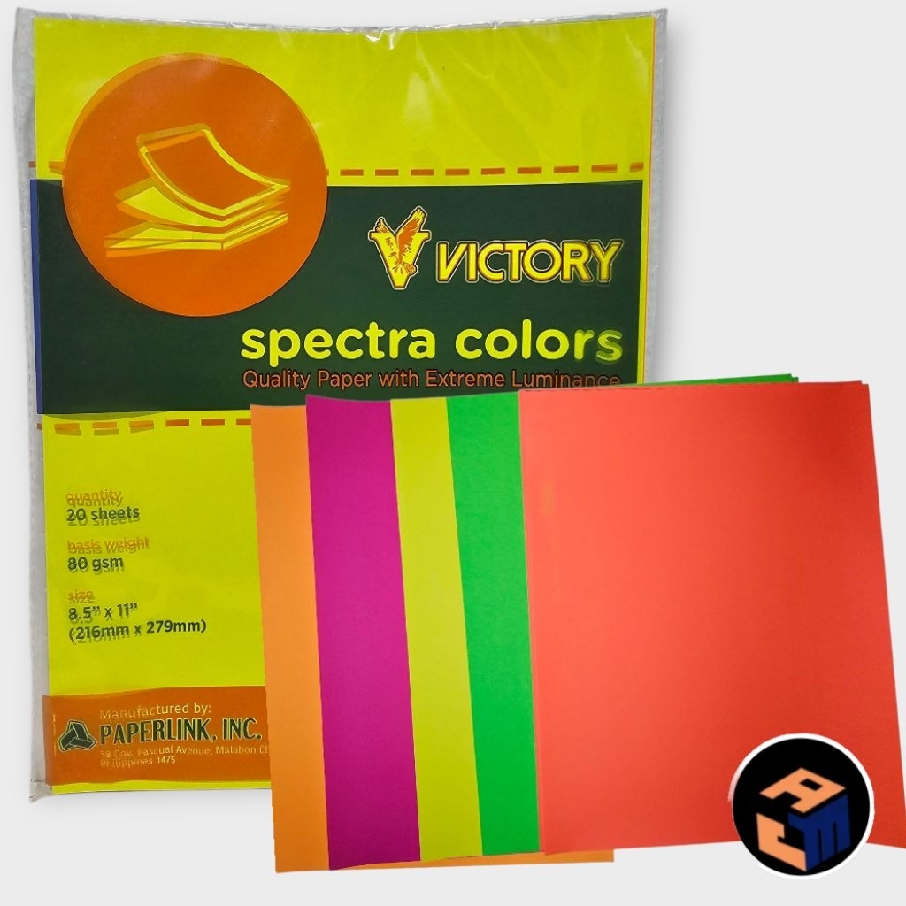 Victory Spectra Luminous Art Paper 80 Gsm-20.Sheets | Shopee Philippines