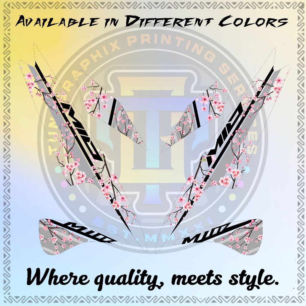 MIO SPORTY SAKURA DECAL STICKERS - High Quality Print, Laminated ...