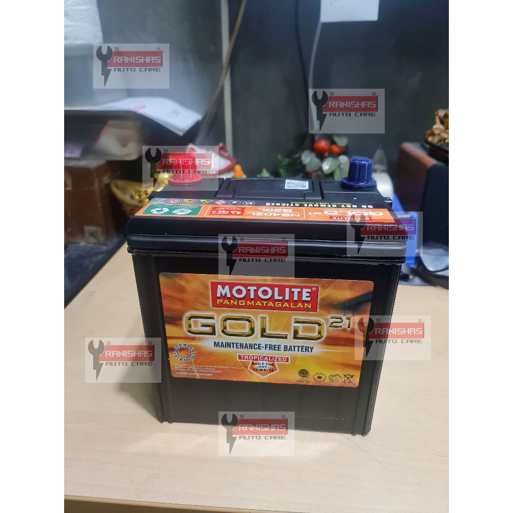 MOTOLITE GOLD NS40 NS40Z Ordinary & Reverse Maintenance Free Car ...