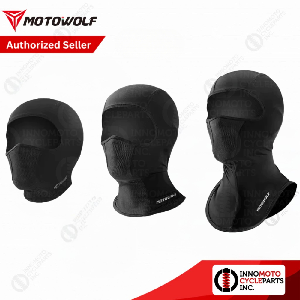 Motowolf MDLFM Black Anti Microbial Balaclava for Riders- Breathable ...
