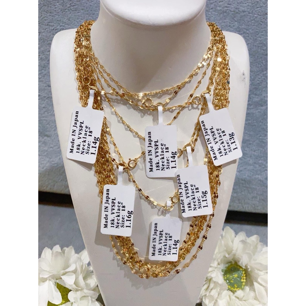 18k japangold Dancing chain 18” inch (marengjenn) | Shopee Philippines