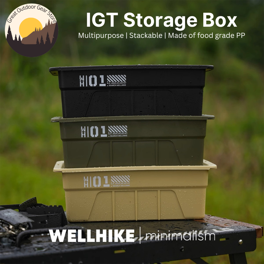 WELLHIKE Outdoor One-Unit IGT Storage Box Tea Tray Portable Stackable ...
