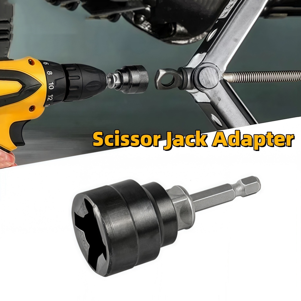 Scissor Jack Adapter Car Maintenance Tool Drill Adapter Auto Repair ...