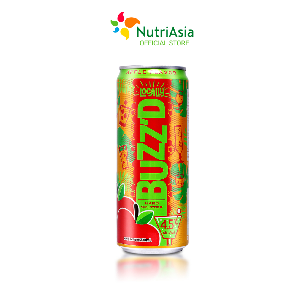 Locally Buzz'd Apple Flavor 330ml Bundle of 8 | Shopee Philippines