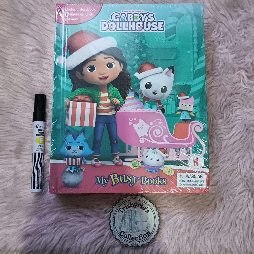 Gabby's Dollhouse Christmas My Busy Books • Includes a storybook,