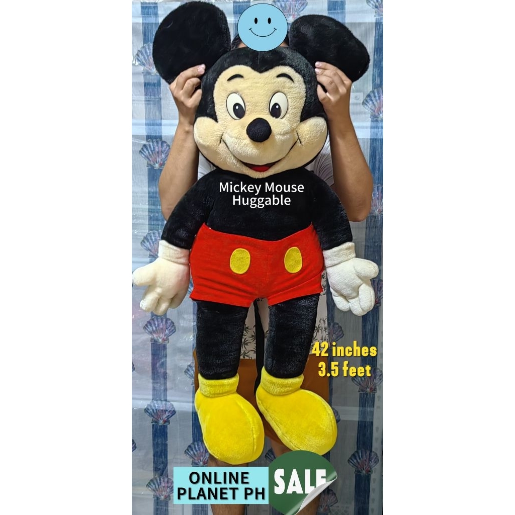 Mickey Mouse Huggable Stuffed Toy | 42 inches (3.5 feet) | Shopee ...