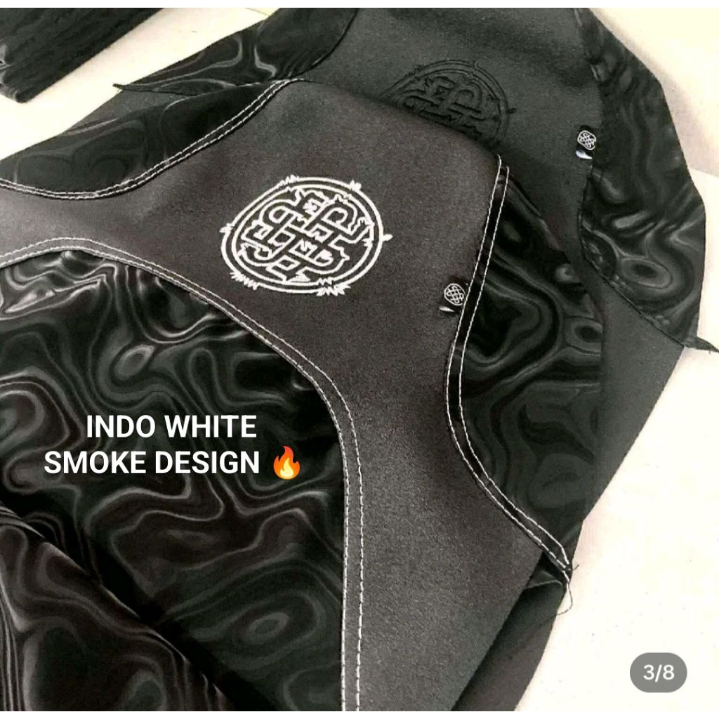 INDO CONCEPT WHITE SMOKE (NEW DESIGN) PURE LIHA SANDPAPER SEATCOVER ...
