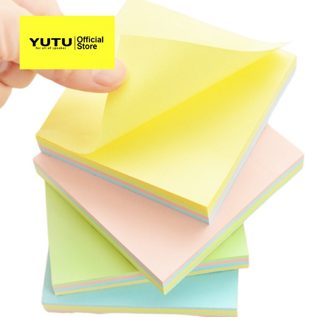 YUTU 10pcs 100Sheets Office & School Sticky Note Paper Square Mixing ...
