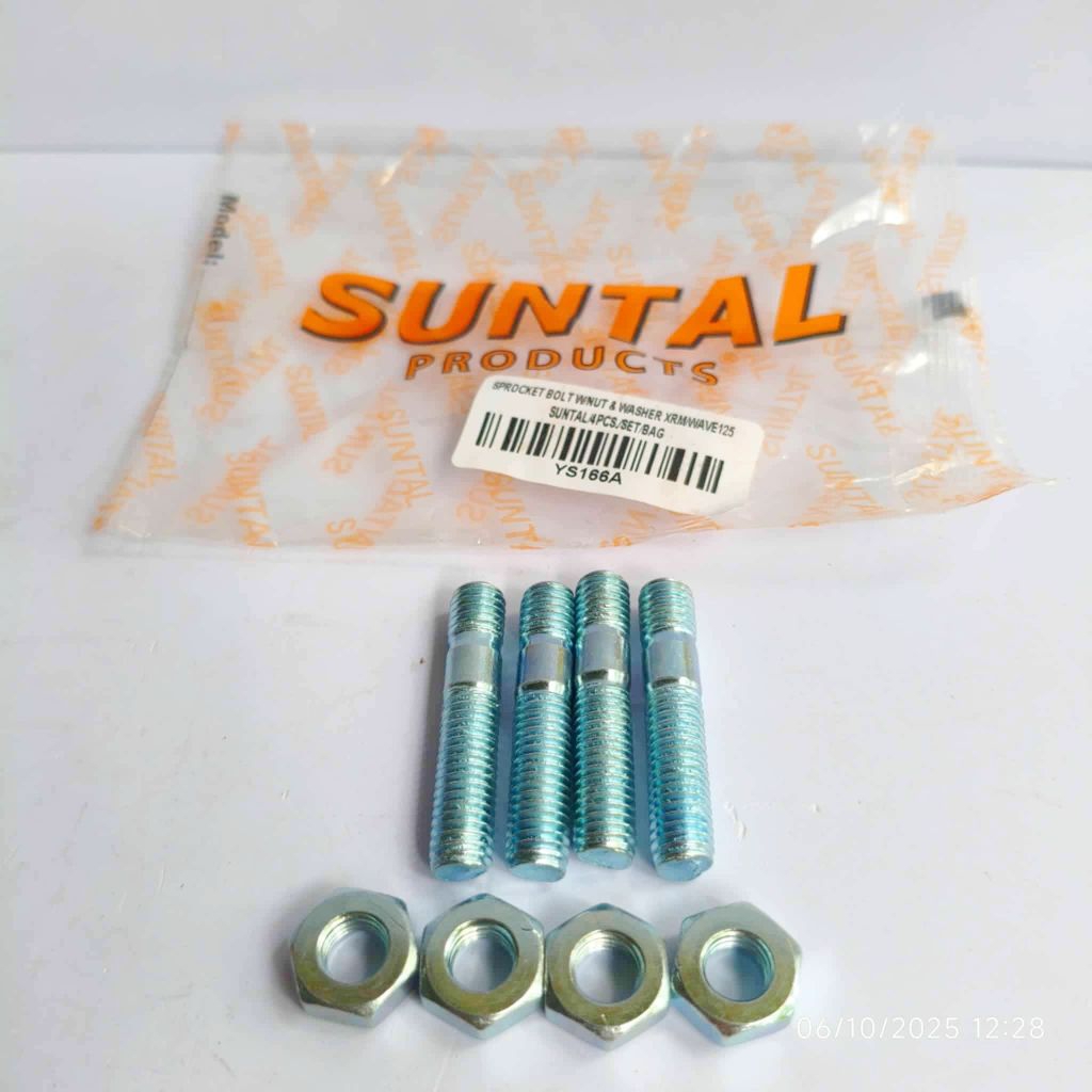 Suntal xrm/wave125 Sprocket bolt w/nut set | Shopee Philippines