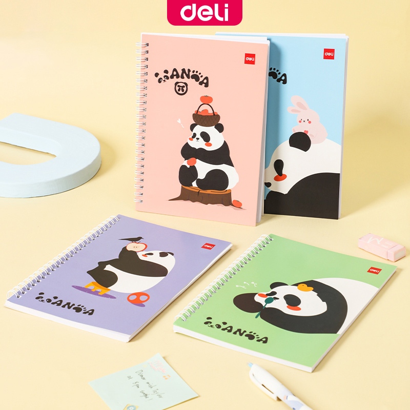 Deli A5 Spiral Book 60 Pages Artistic Design Notepad EN403 | Shopee ...