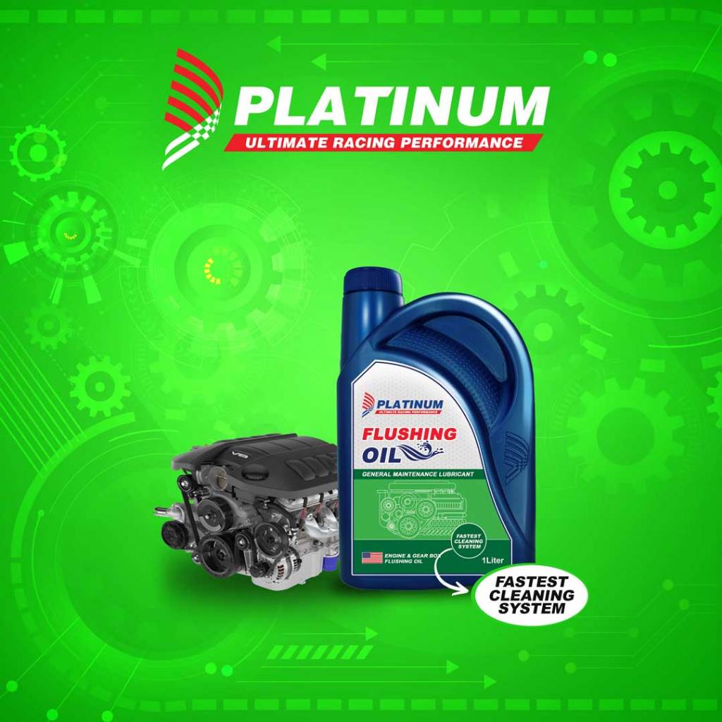 Platinum Engine Flushing Oil – Heavy-Duty Motor Oil Cleaner for Engine ...