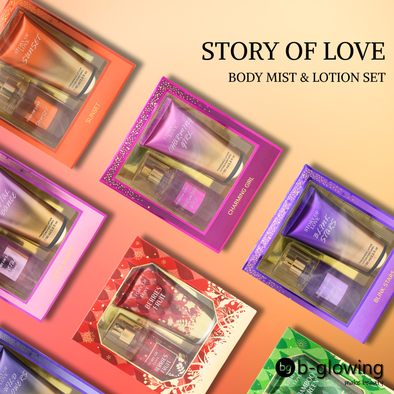 STORY OF LOVE Body Mist & Lotion 88ml 2in1 Gift Set Perfume Fragrance ...