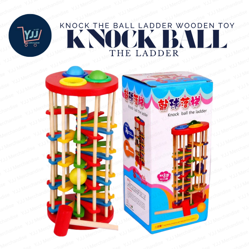 KNOCK THE BALL LADDER WOODEN TOY | Shopee Philippines