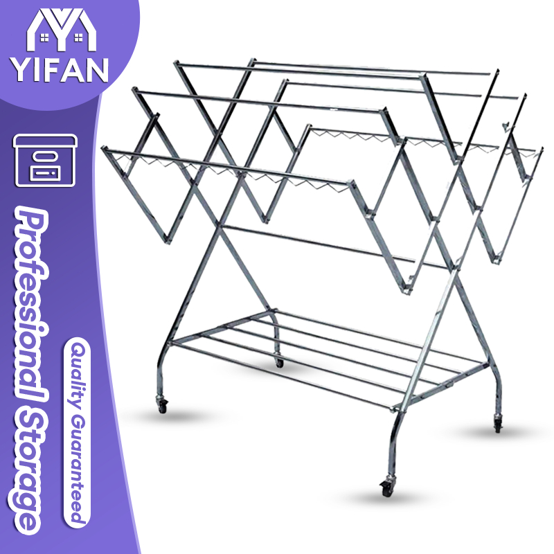 Drying Rack Stainless Steel Clothes Sampayan Hanger Vertical Multi-Bar ...