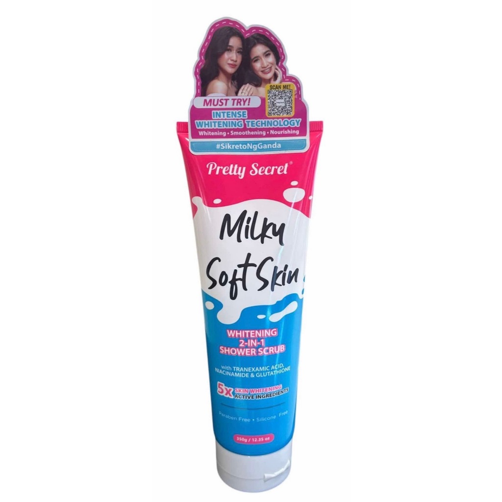 PRETTY SECRET Lightening Milky 2-in-1 Shower Scrub 350g | Shopee ...