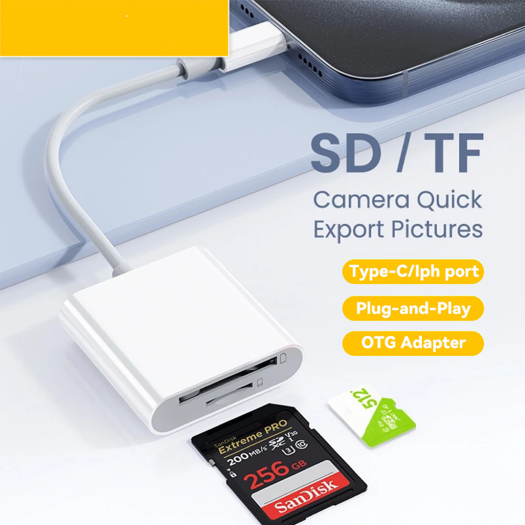 2in1 OTG Card Reader Adapter for TF Card/Memory Micro SD Card Support ...