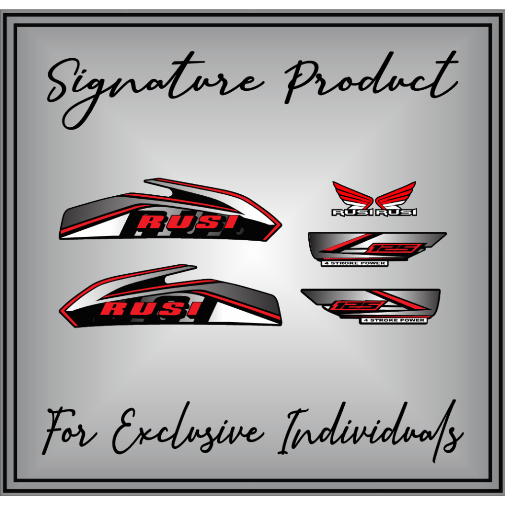 Rusi 125 / 150 Decals Tmx Style with freebies | Shopee Philippines