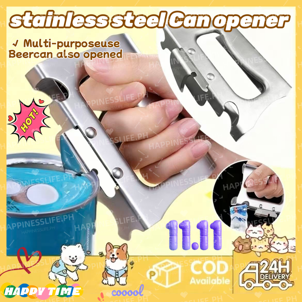 COD Can Opener Stainless Steel Safety Side Cut Beer Beverage Can Opener ...