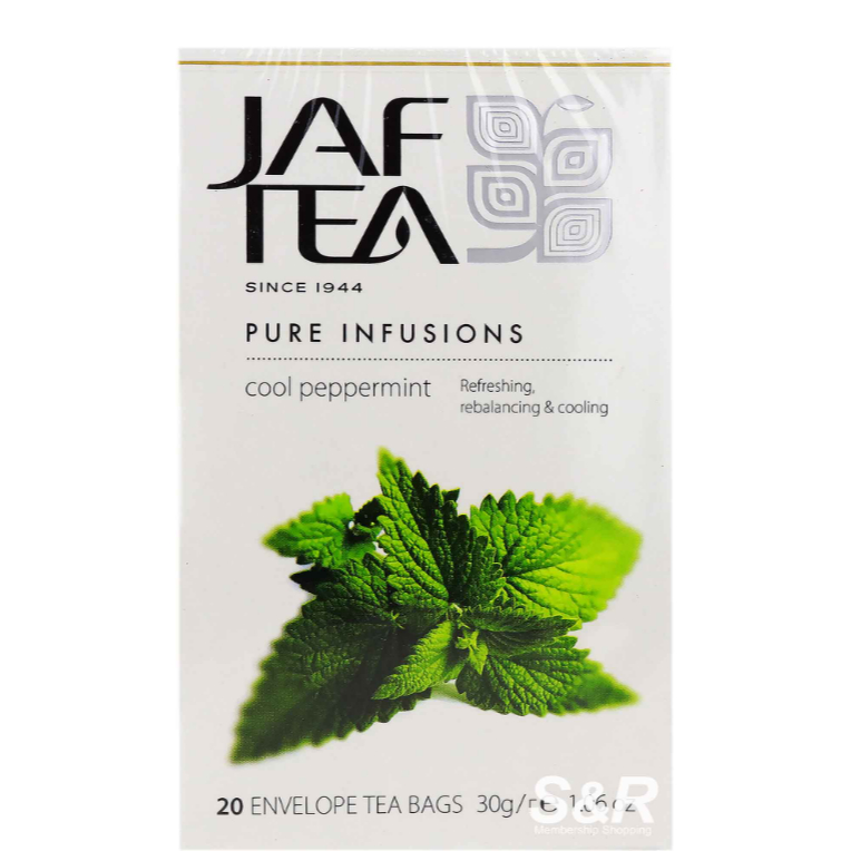 Jaf Tea Pure Infusions Cool Peppermint 20 tea bags | Shopee Philippines