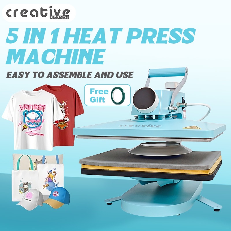 Creative 5 in 1 Heat Press Machine Craft Combo Heat Press Machine for T ...