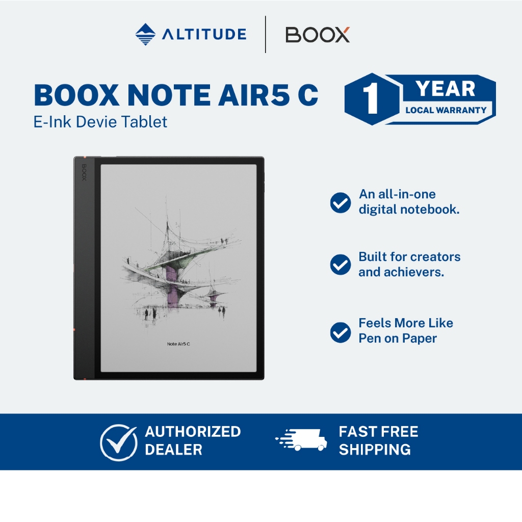 BOOX Note Air5 C E-ink Device Tablet | Altitude | Shopee Philippines