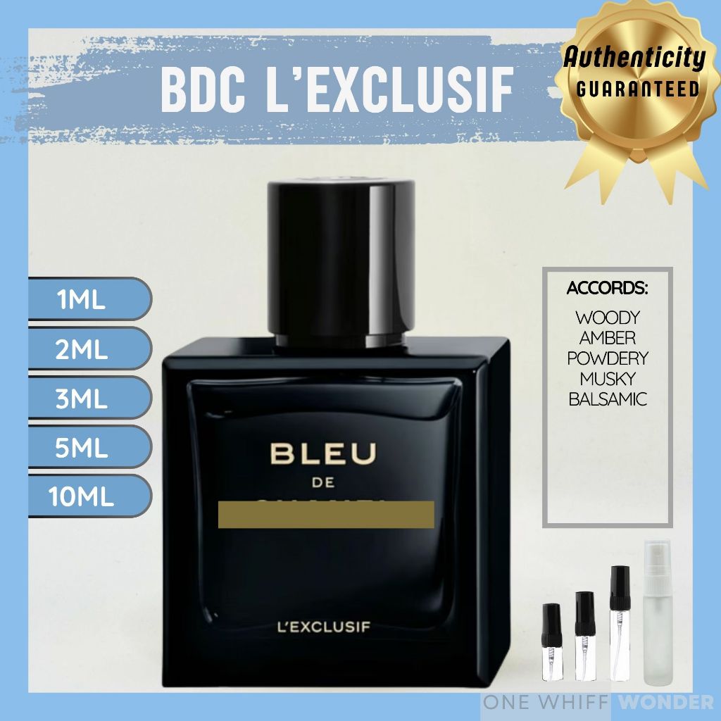 BDC L'exclusif (1mL, 2mL, 3mL, 5mL or 10mL) ONE WHIFF WONDER DECANTS ...