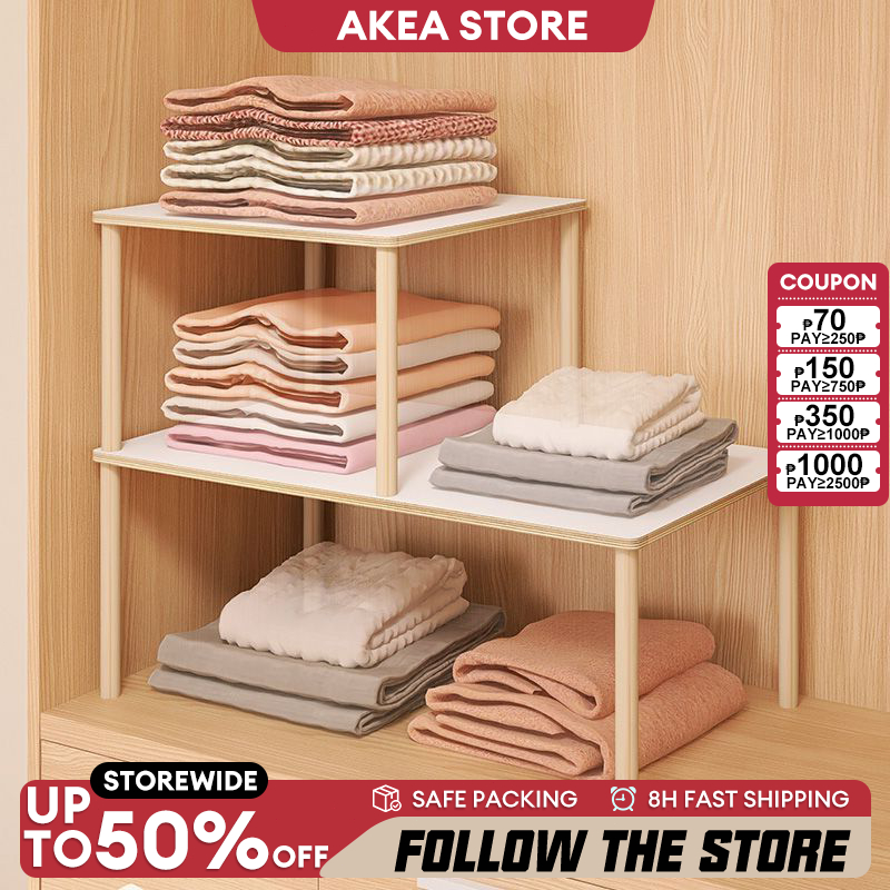 Closet Organizer Storage Stackable Cabinet Divider Organizer ...