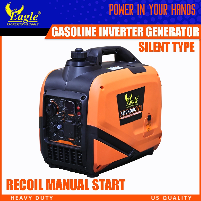 Gasoline Inverter Generator Silent Type Recoil/Electric Starter Eagle ...